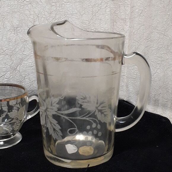 Vintage Bartlett Collins juice/bar pitcher, sugar creamer set - Picture 2 of 7